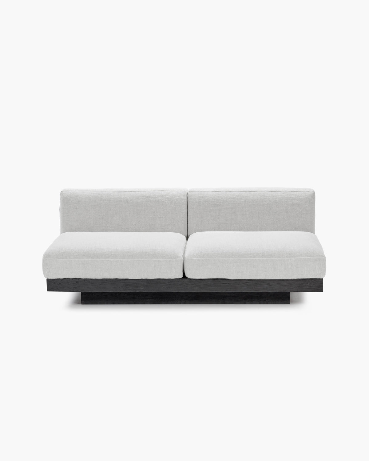 Bench 2-seater Indoor Off-white Black