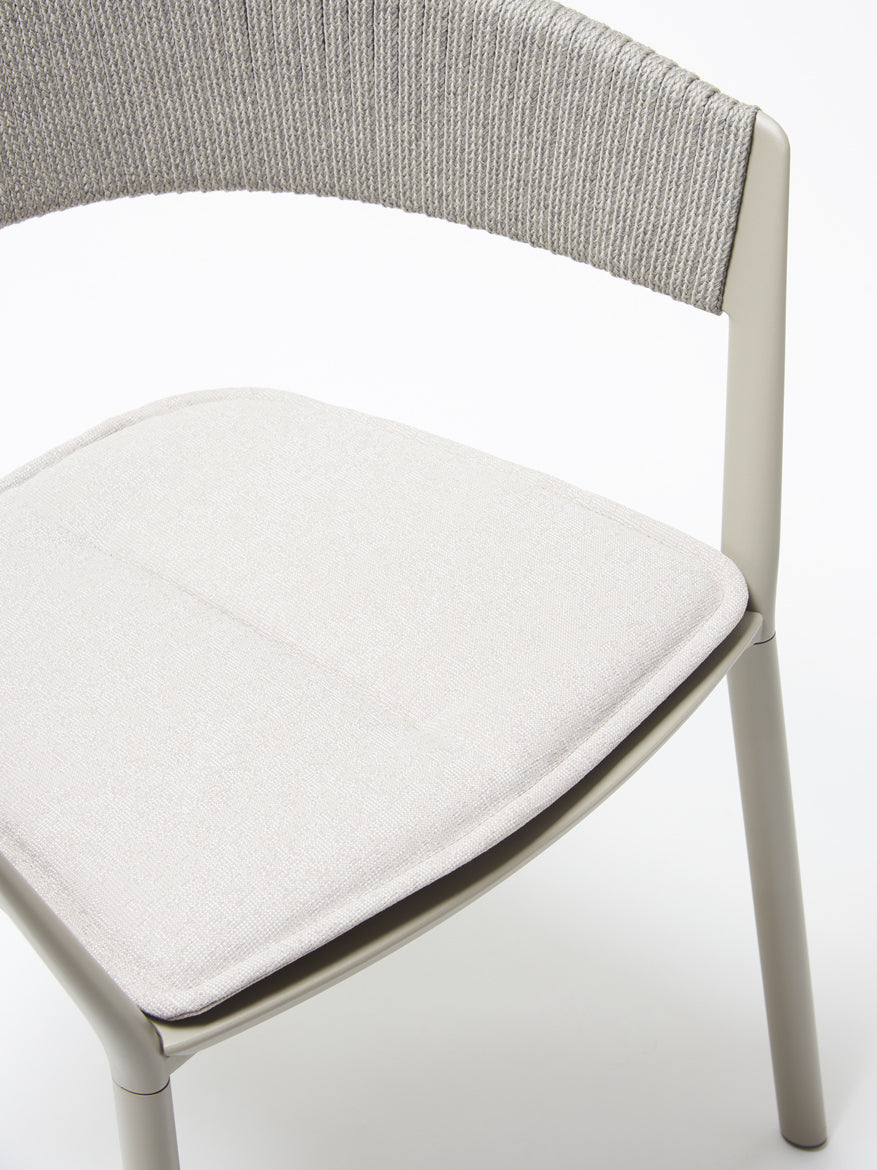 Ria Eetfauteuil met Deels Gevlochten Touw – 7602
