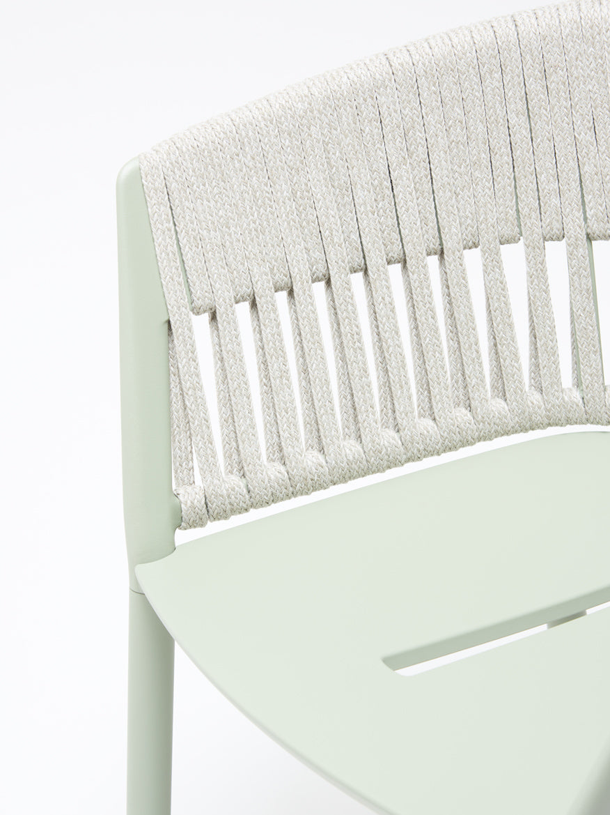 Ria Eetfauteuil met Gevlochten Touw – 7601