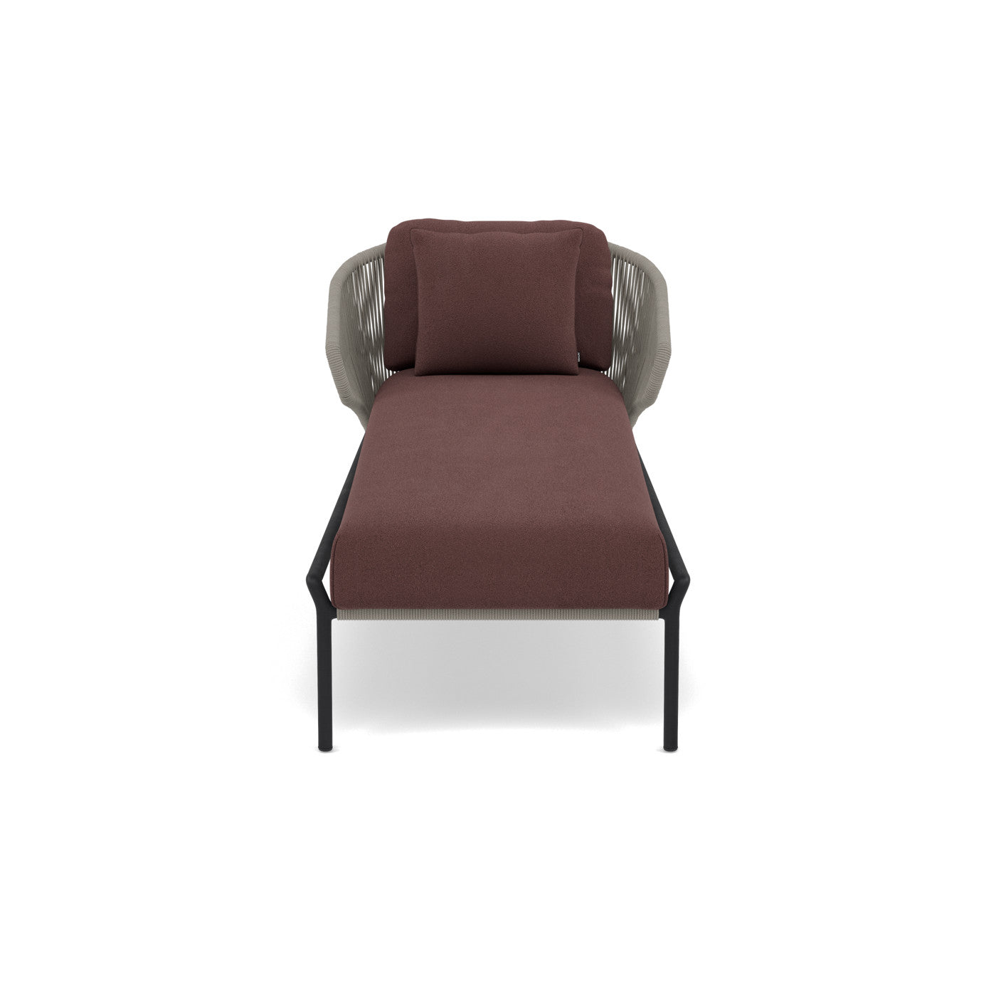 Coussin de siège et de dossier pour transat Radoc 61×151 et 50×38 cm