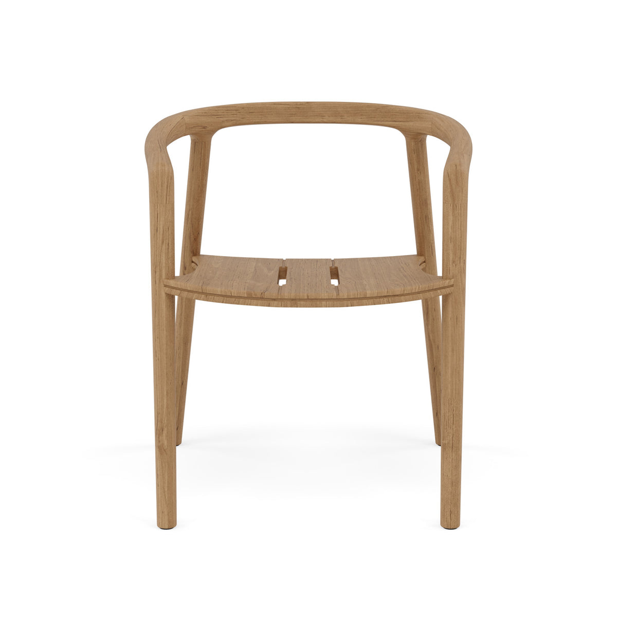 Solid Chair with Armrest