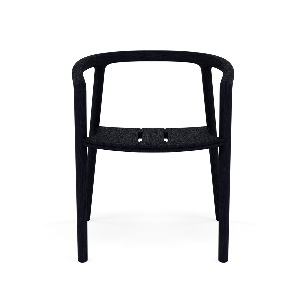 Solid Chair with Armrest