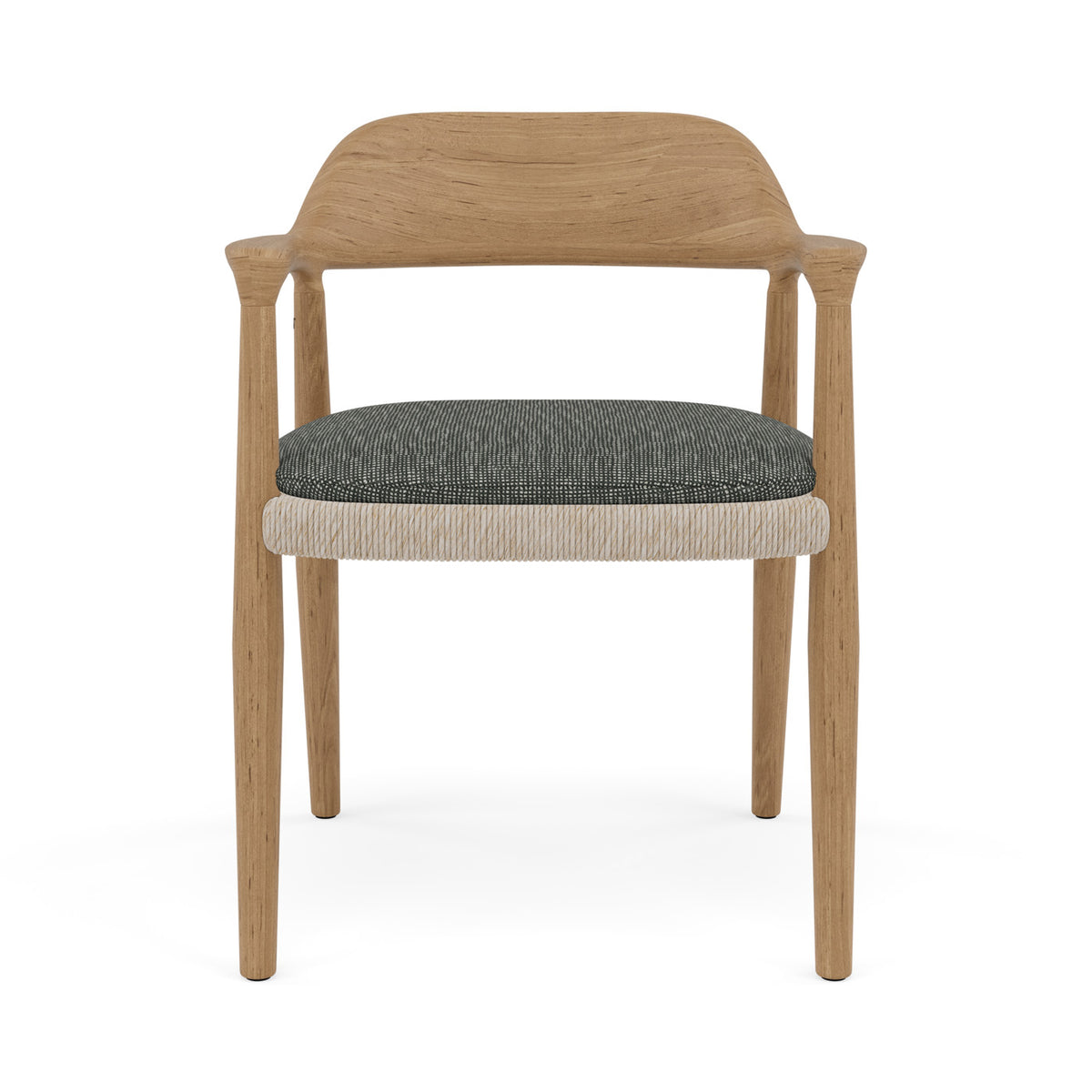Yiko Cushion seat cushion chair with armrest and chair without armrest