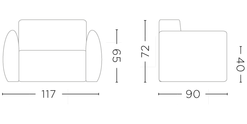 Ferre 1-zit Sofa