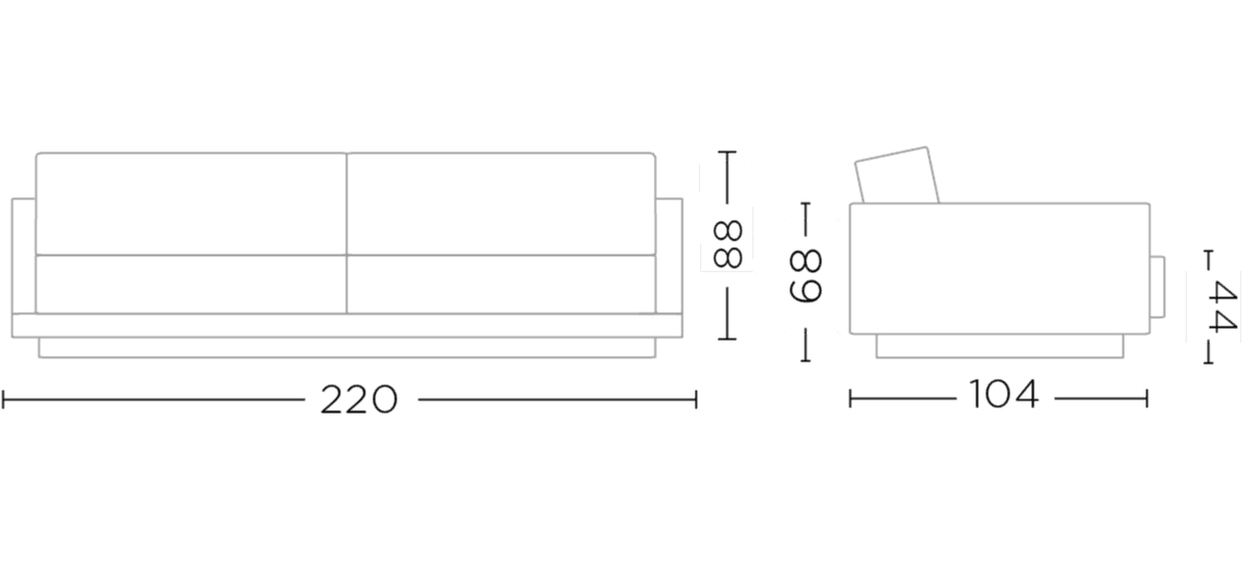 Neil 3-zit Sofa
