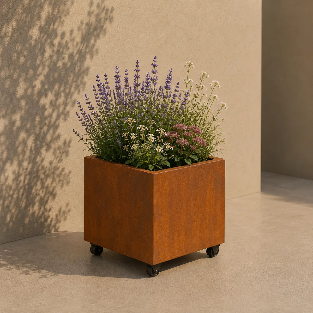 Artesa plantenbak met wielen QuadraWH2