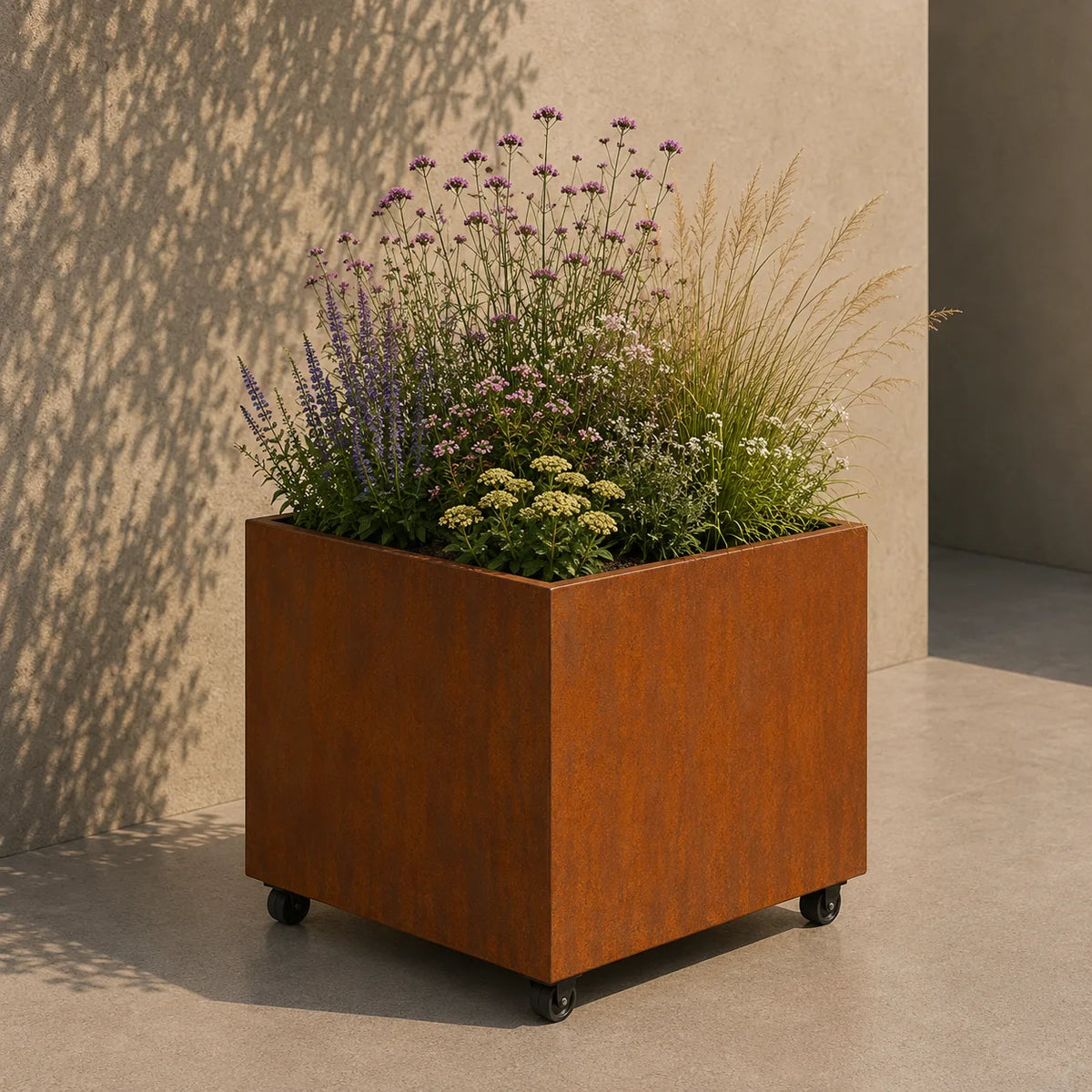 Artesa plantenbak met wielen QuadraWH4