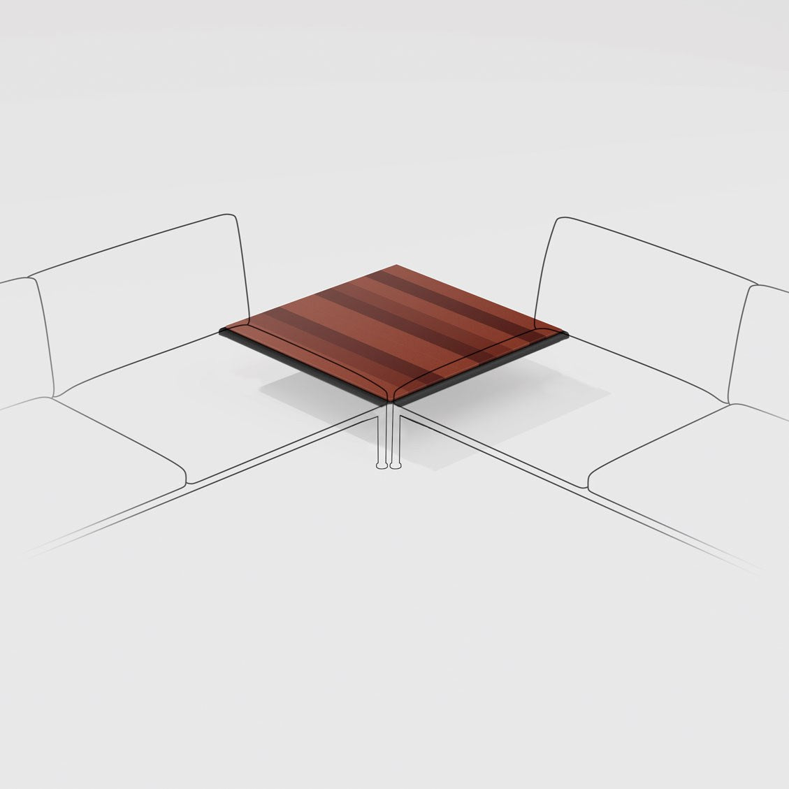 Roè Square Corner Coffee Table