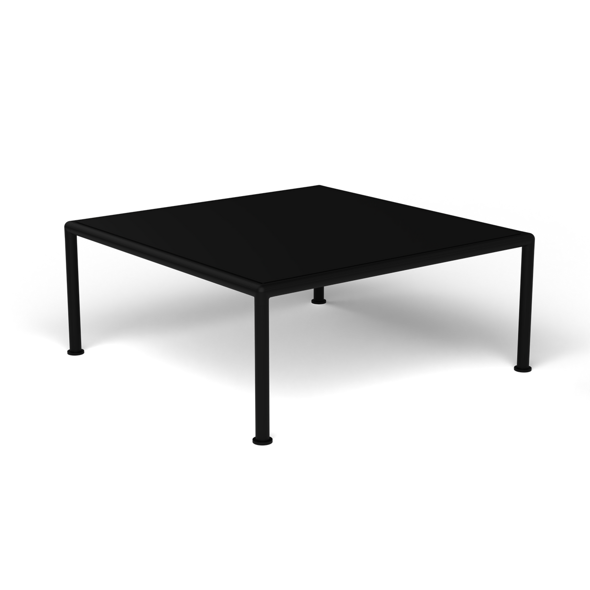 Roè Vierkante Salontafel, 79 × 79 × h 30 cm, Black, Gelakt aluminium (volgt onderstelkleur)