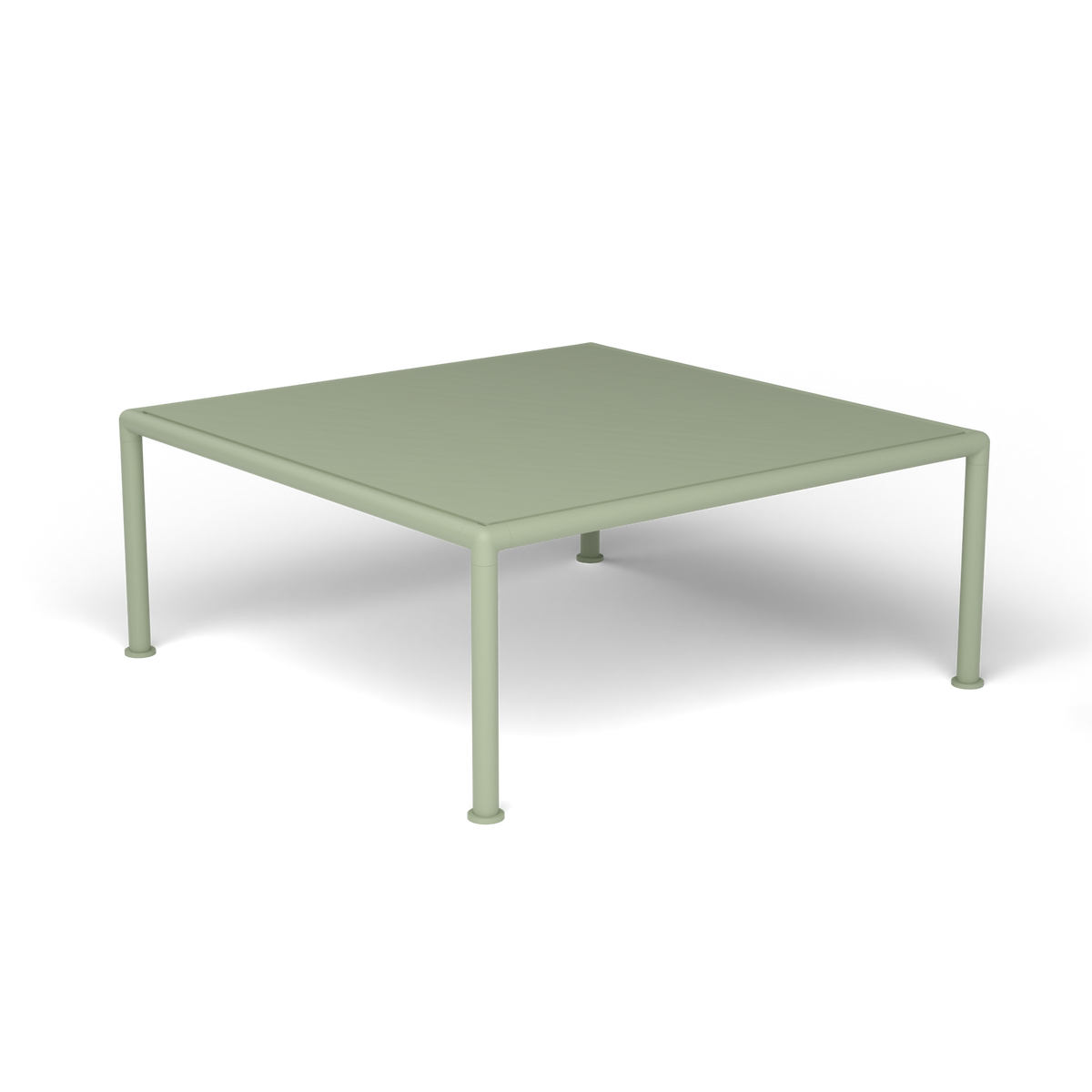 Roè Vierkante Salontafel, 79 × 79 × h 30 cm, Green Tea, Gelakt aluminium (volgt onderstelkleur)
