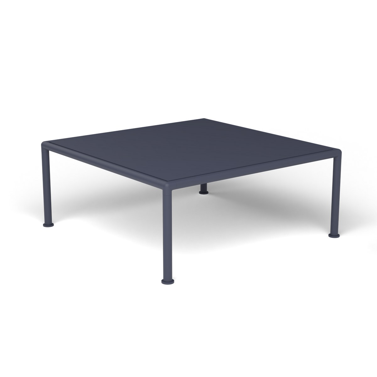 Roè Vierkante Salontafel, 79 × 79 × h 30 cm, Grey Blue, Gelakt aluminium (volgt onderstelkleur)