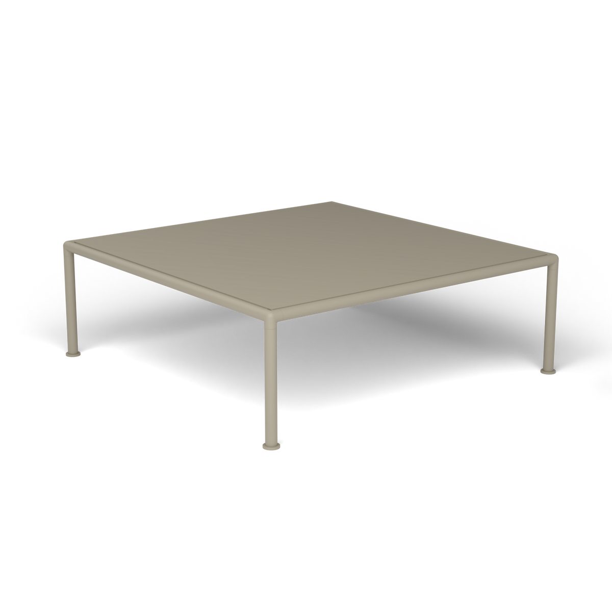 Roè Vierkante Salontafel, 96 × 96 × h 30 cm, Pearly Gold, Gelakt aluminium (volgt onderstelkleur)
