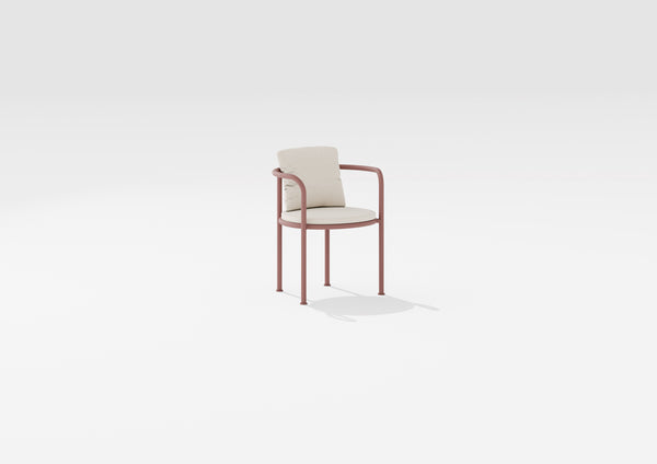 Roè Eetfauteuil met Zit- en Rugkussen