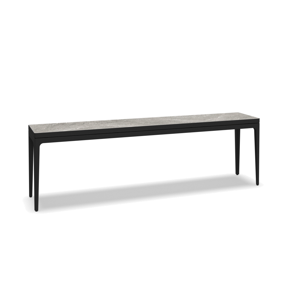 Grid grote consoletafel keramisch - Meteor Grigio