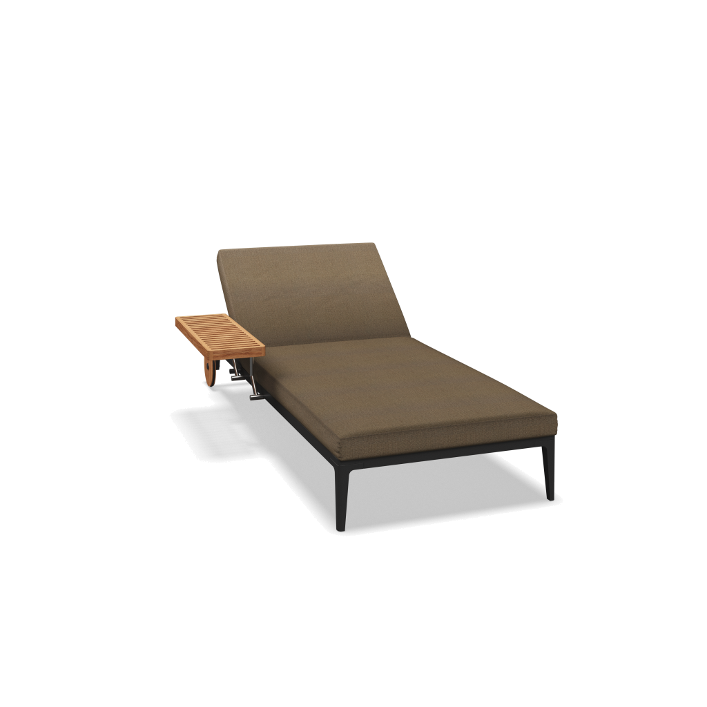 Grid ligbed - Meteor Natural Teak met Blend Latte