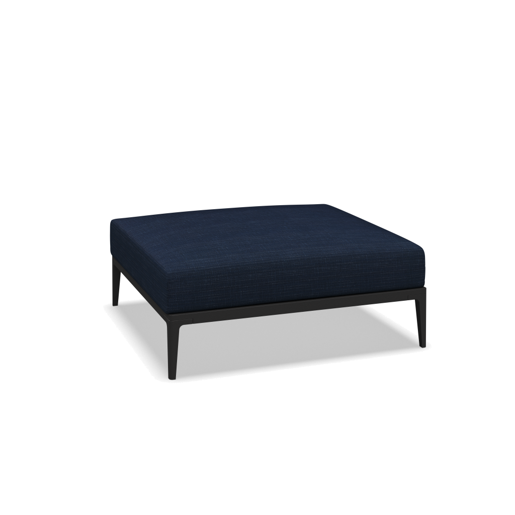 Grid ottoman - Meteor met Willa Denim