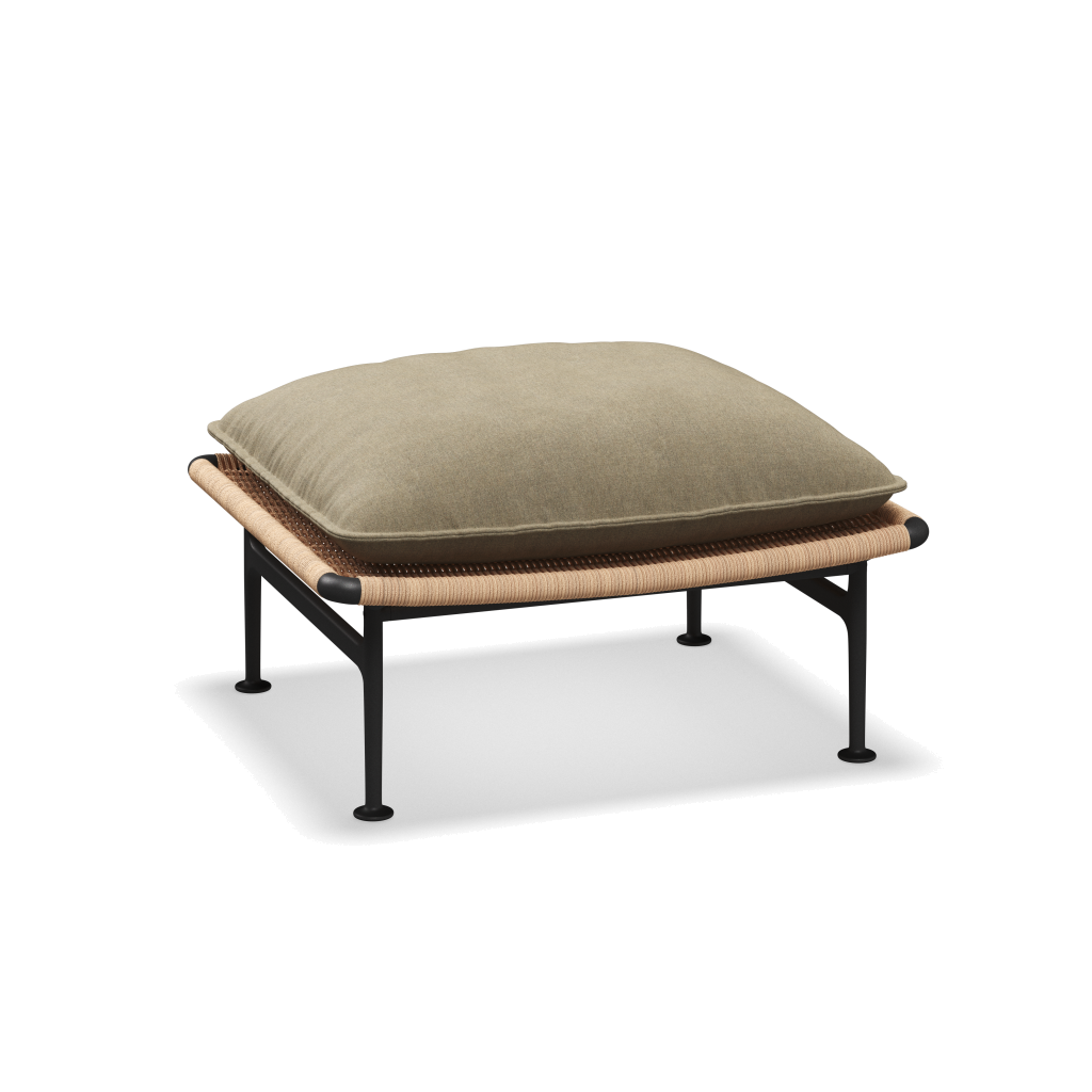 Zenith ottoman — Meteor Wheat met Heritage Ashe