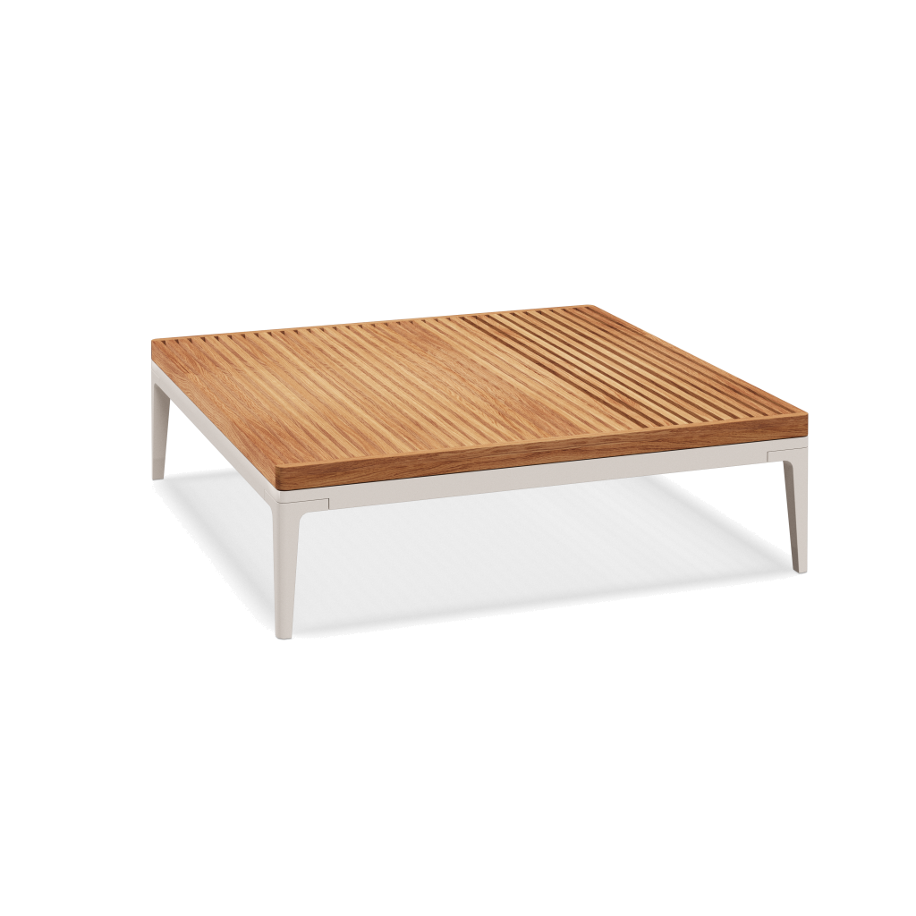 Grid grote salontafel teak - Bone Natural Teak