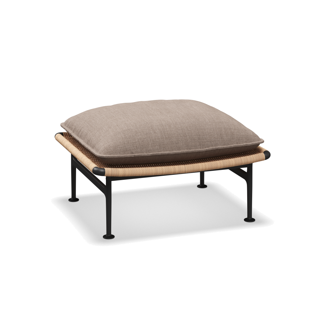 Zenith ottoman — Meteor Wheat met Willa Silt
