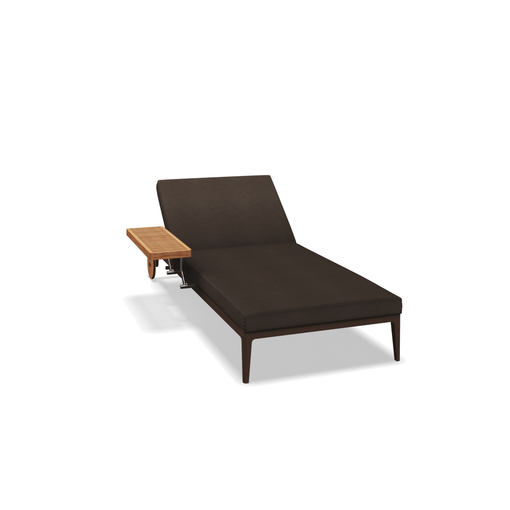 Grid ligbed - Java Natural Teak met Heritage Sable