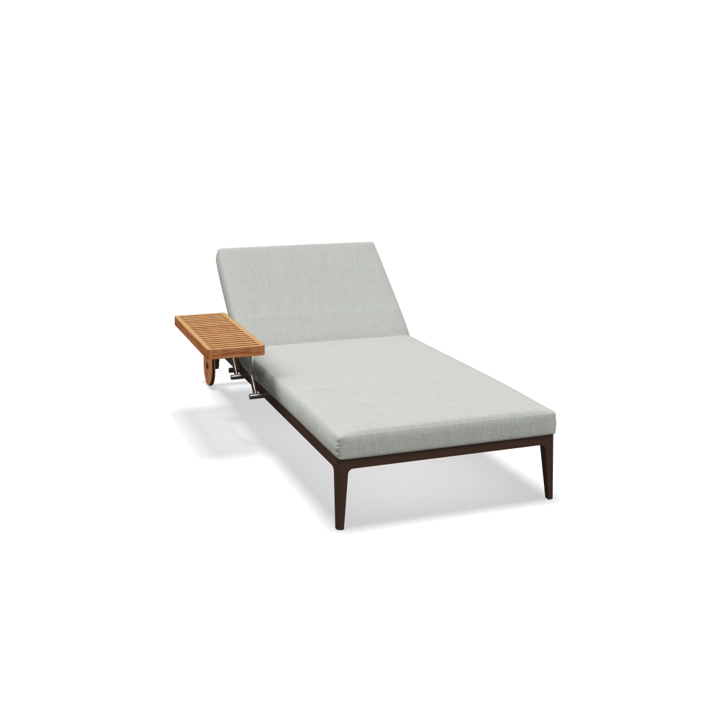 Grid ligbed - Java Natural Teak met Willa Sage