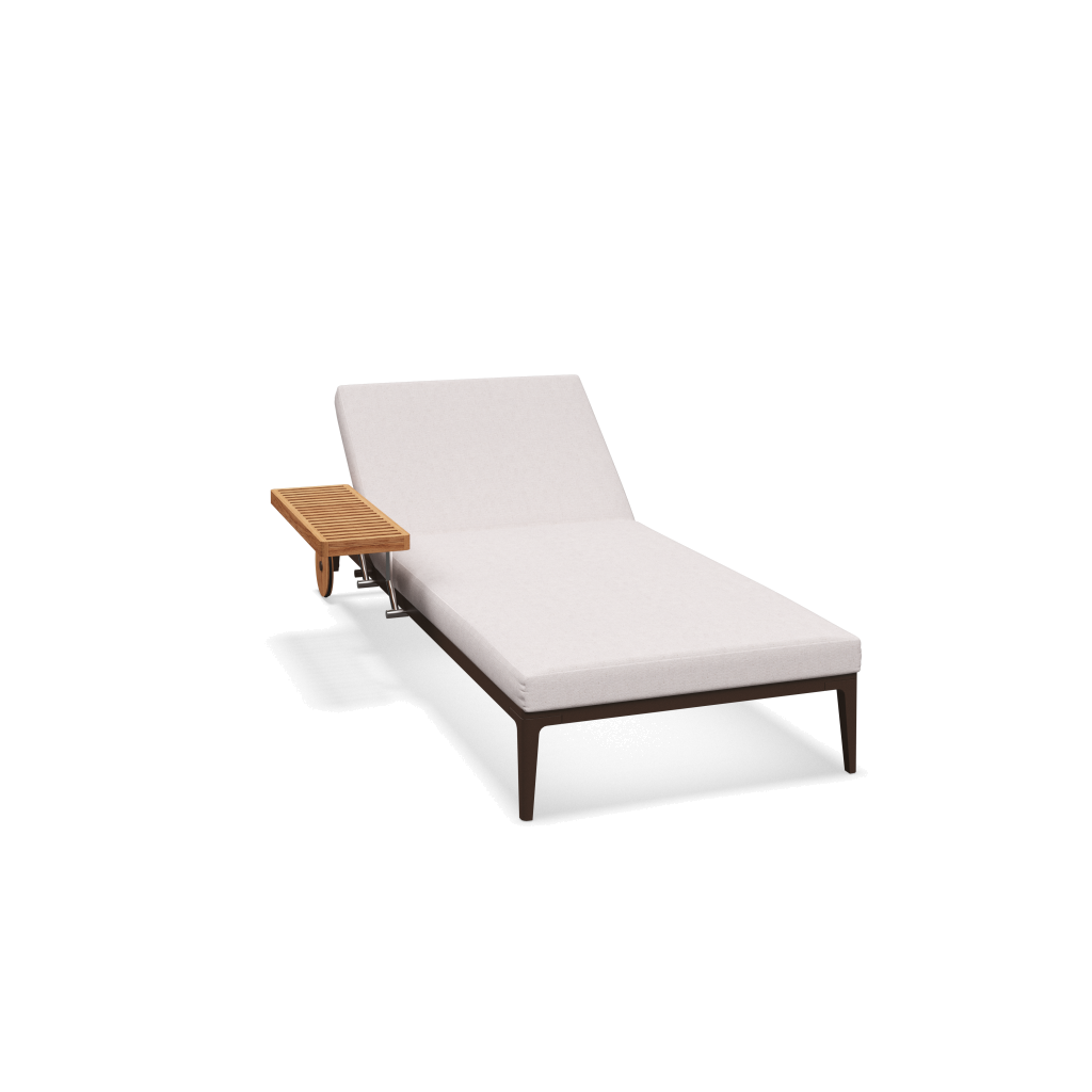Grid ligbed - Java Natural Teak met Ground Beach
