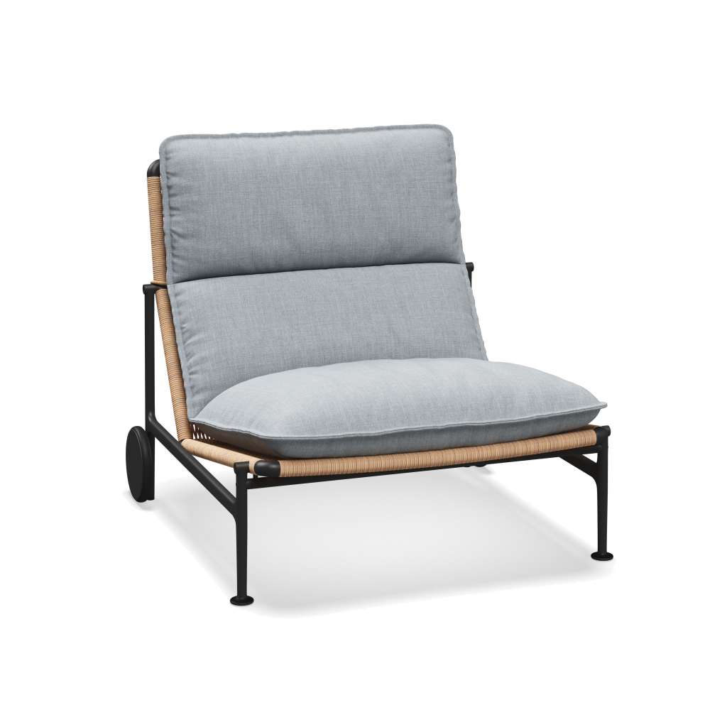 Zenith loungestoel — Meteor Wheat met Willa Sky