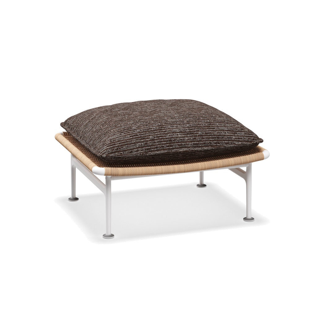 Zenith ottoman — White Wheat met Zenith Earthen