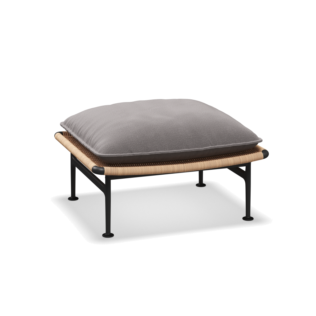 Zenith ottoman — Meteor Wheat met Blend Fog