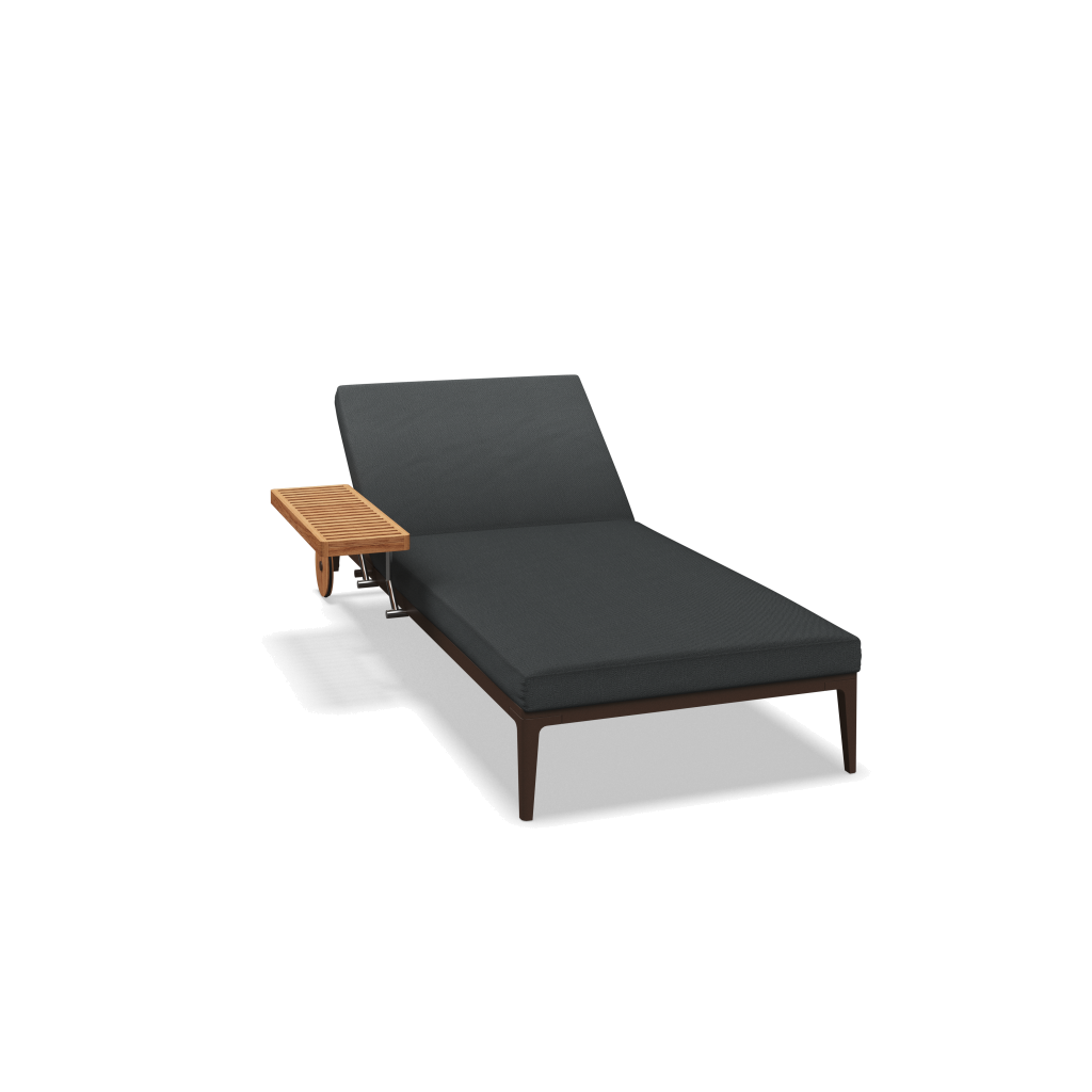 Grid ligbed - Java Natural Teak met Castillo Shadow