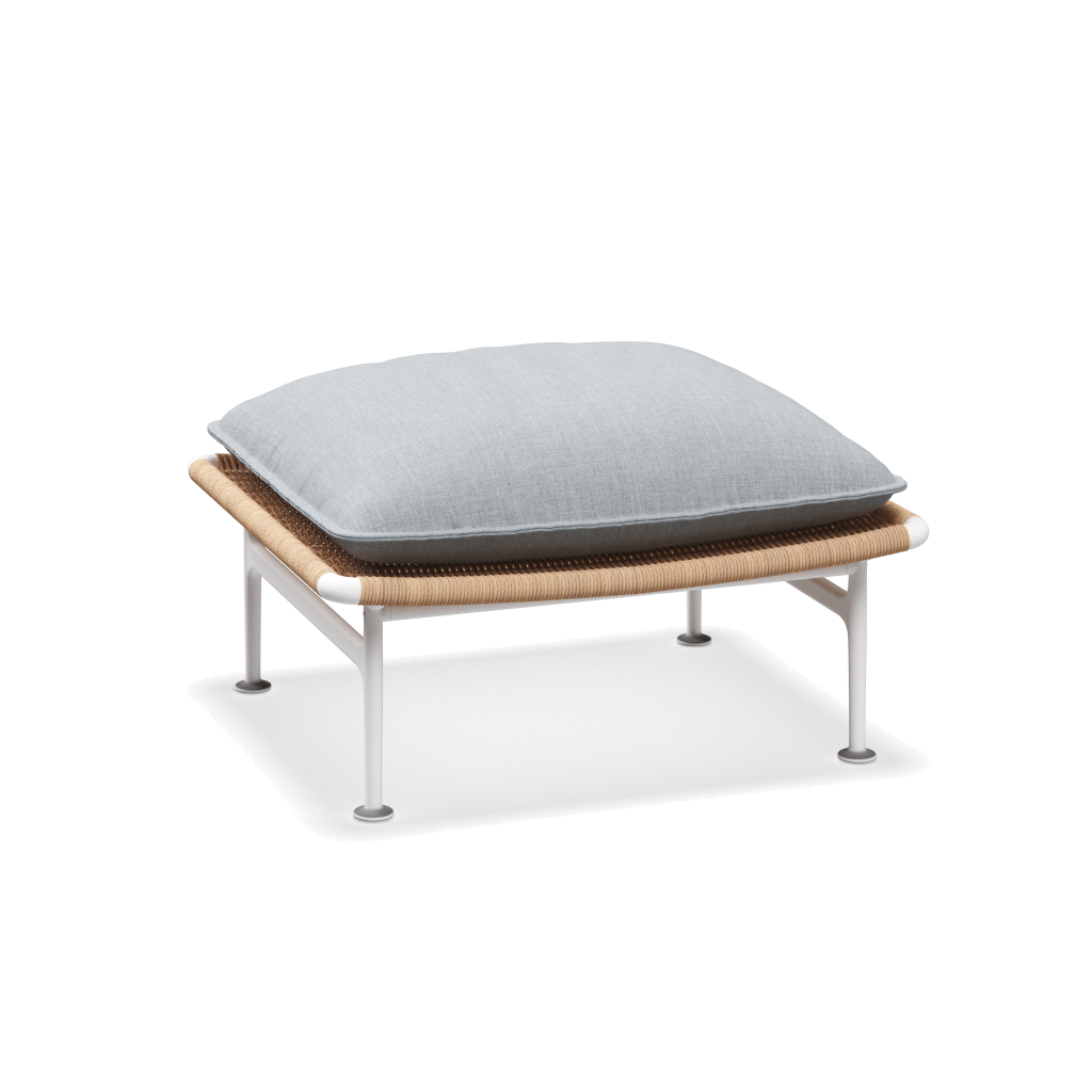 Zenith ottoman — White Wheat met Willa Sky