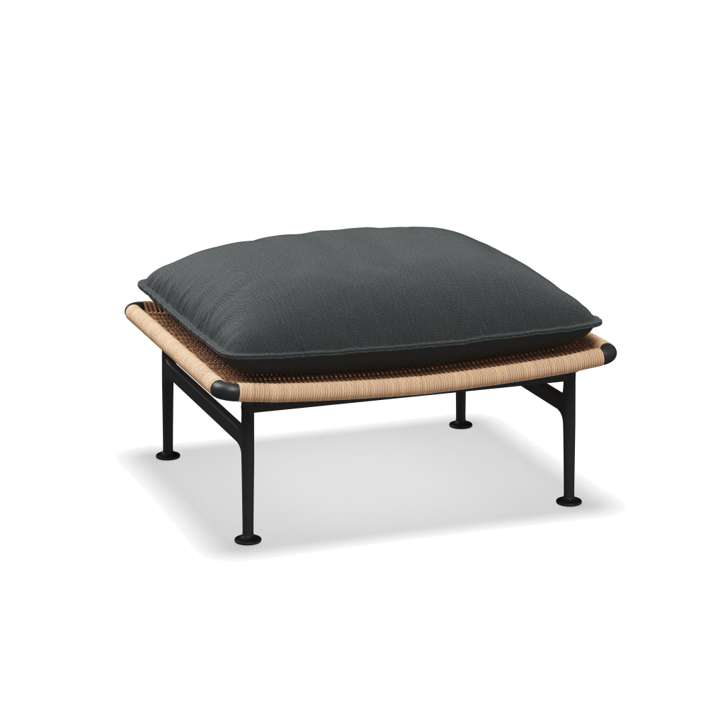Zenith ottoman — Meteor Wheat met Castillo Shadow
