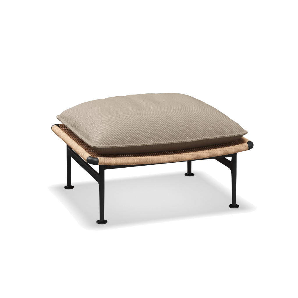 Zenith ottoman — Meteor Wheat met Dot Oyster