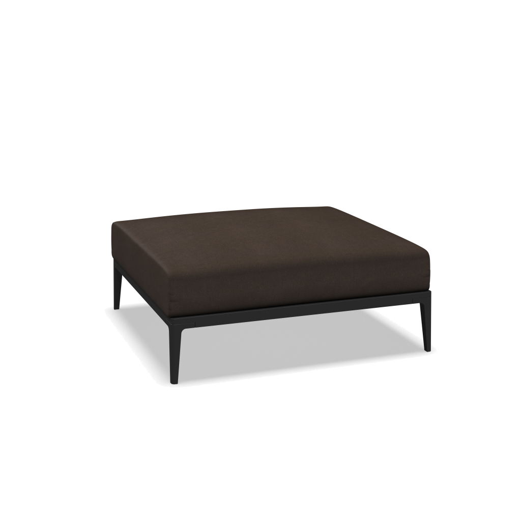 Grid ottoman - Meteor met Heritage Sable