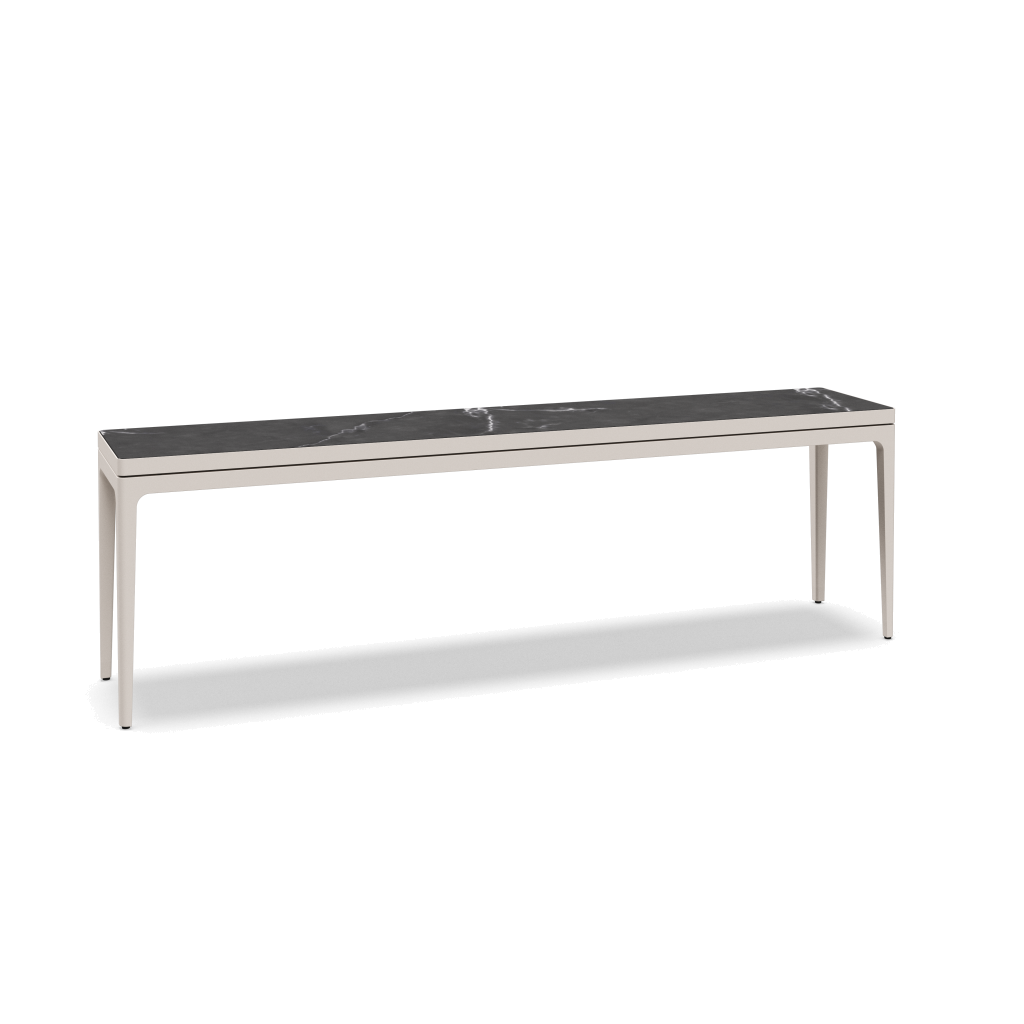 Grid grote consoletafel keramisch - Bone Nero