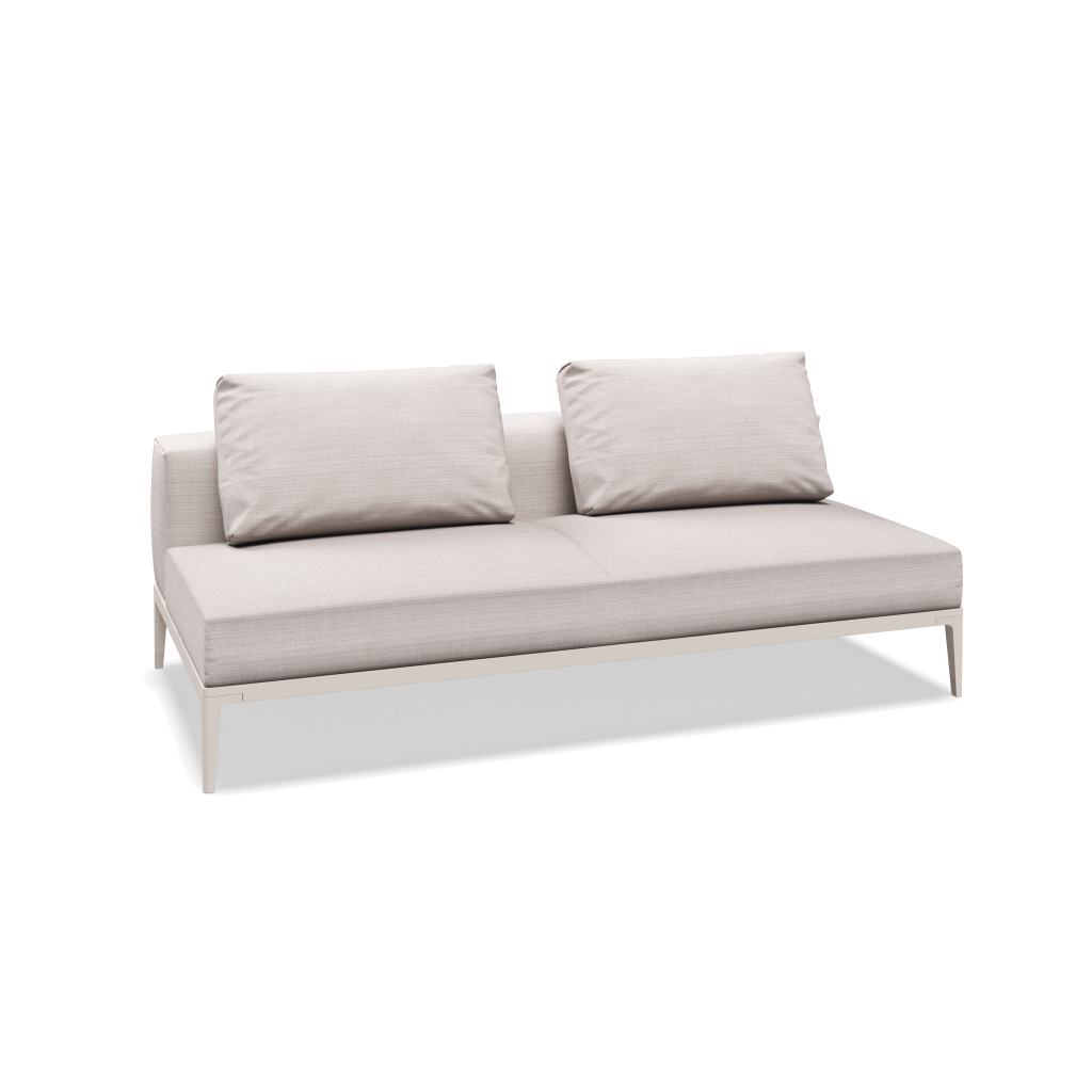 Grid midden element - Bone met Willa Parchment