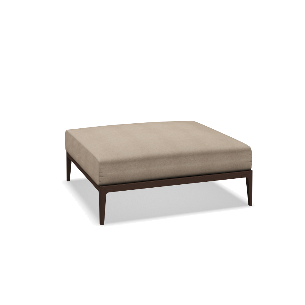 Grid ottoman - Java met Blend Sand