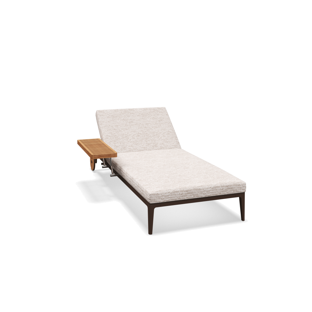 Grid ligbed - Java Natural Teak met Zenith Dune