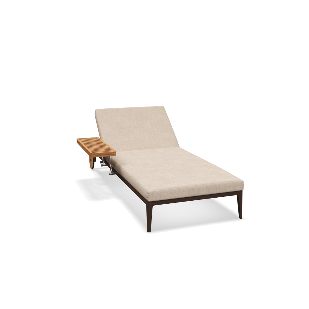 Grid ligbed - Java Natural Teak met Ground Sand