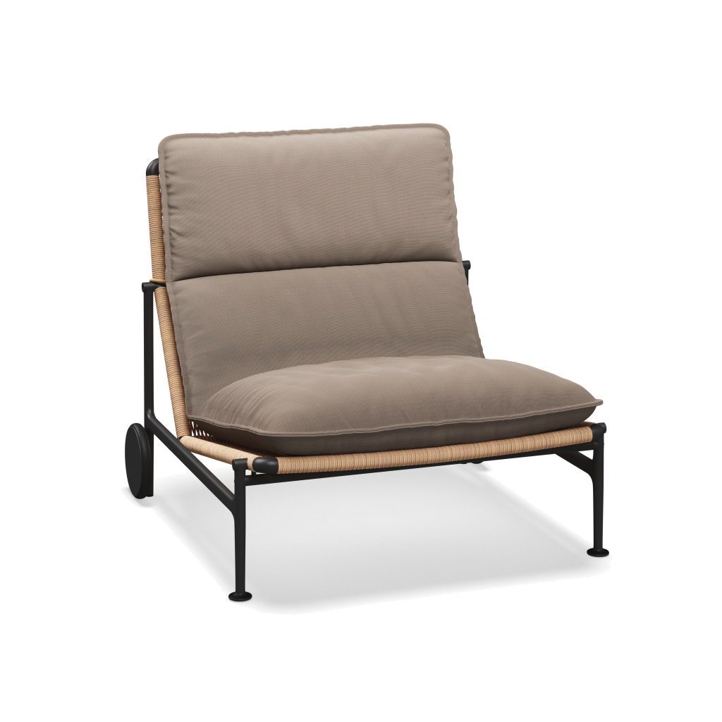Zenith loungestoel — Meteor Wheat met Fife Vesterhav Sand