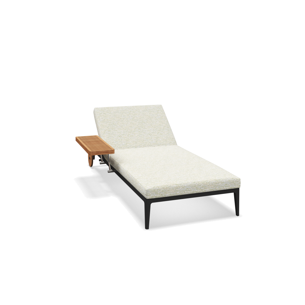 Grid ligbed - Meteor Natural Teak met Zenith Stem