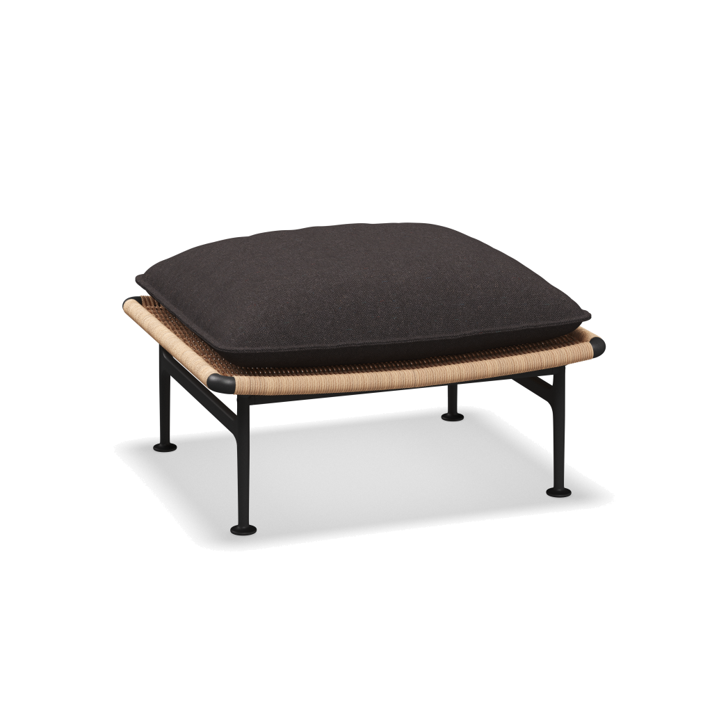 Zenith ottoman — Meteor Wheat met Ground Charcoal
