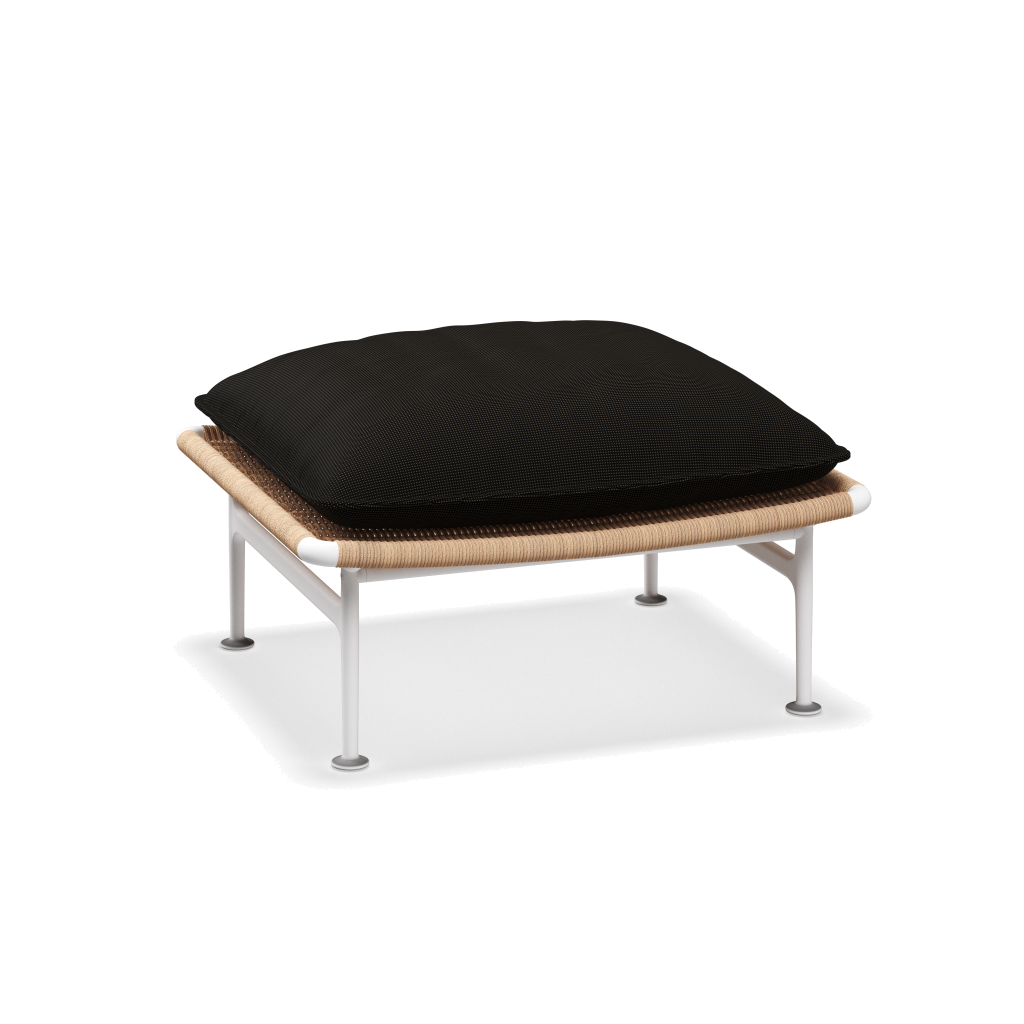 Zenith ottoman — White Wheat met Fife Granite