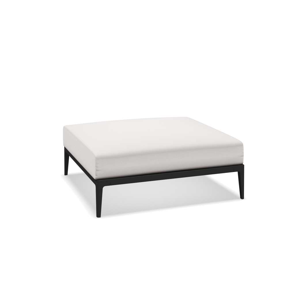 Grid ottoman - Meteor met Willa Snow