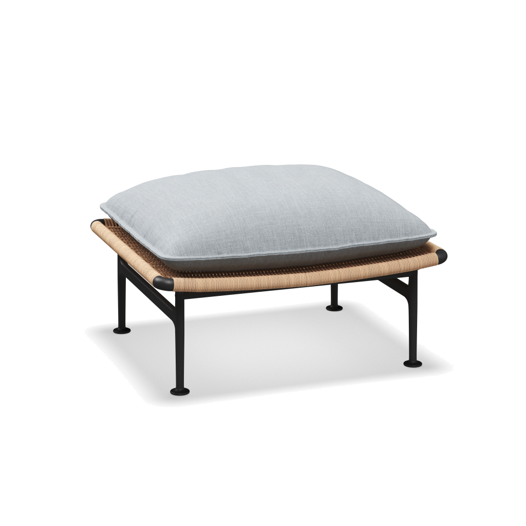 Zenith ottoman — Meteor Wheat met Willa Sky