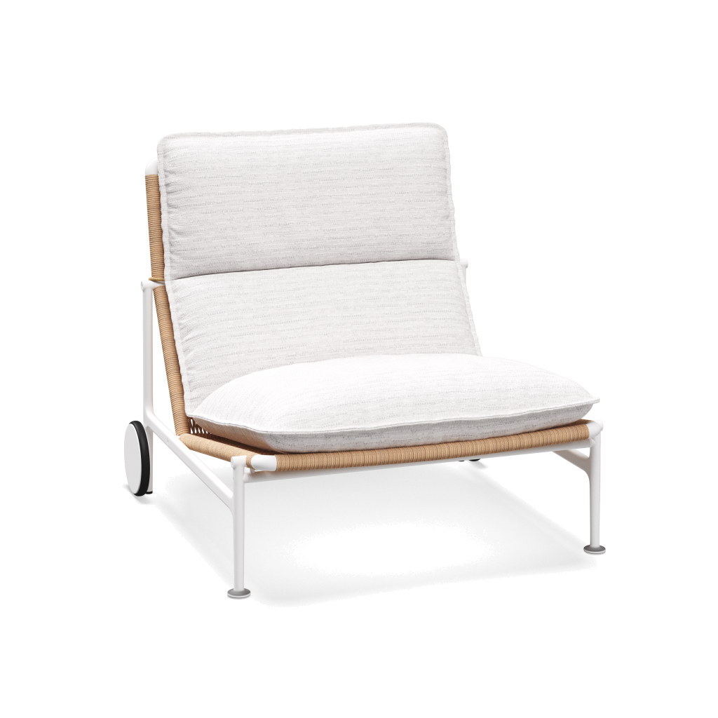Zenith loungestoel — White Wheat met Zenith Snow