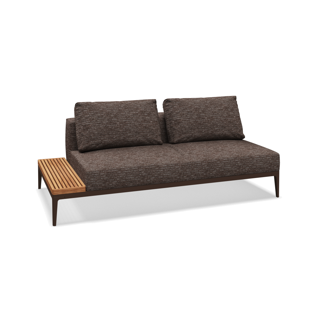 Grid eindelement met tafel teak - Java Natural Teak met Zenith Earthen