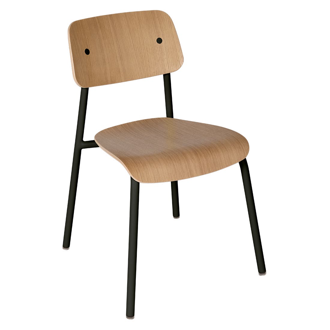 Studie eiken stoel