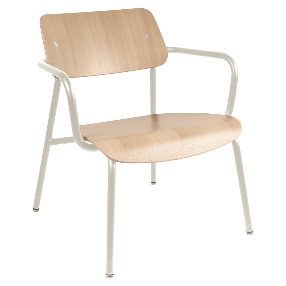 Studie eiken loungefauteuil