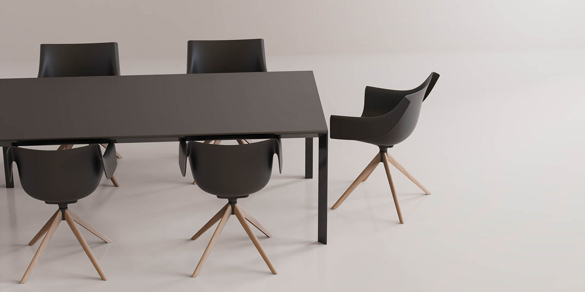 Fauteuil pivotant en bois Vondom Manta